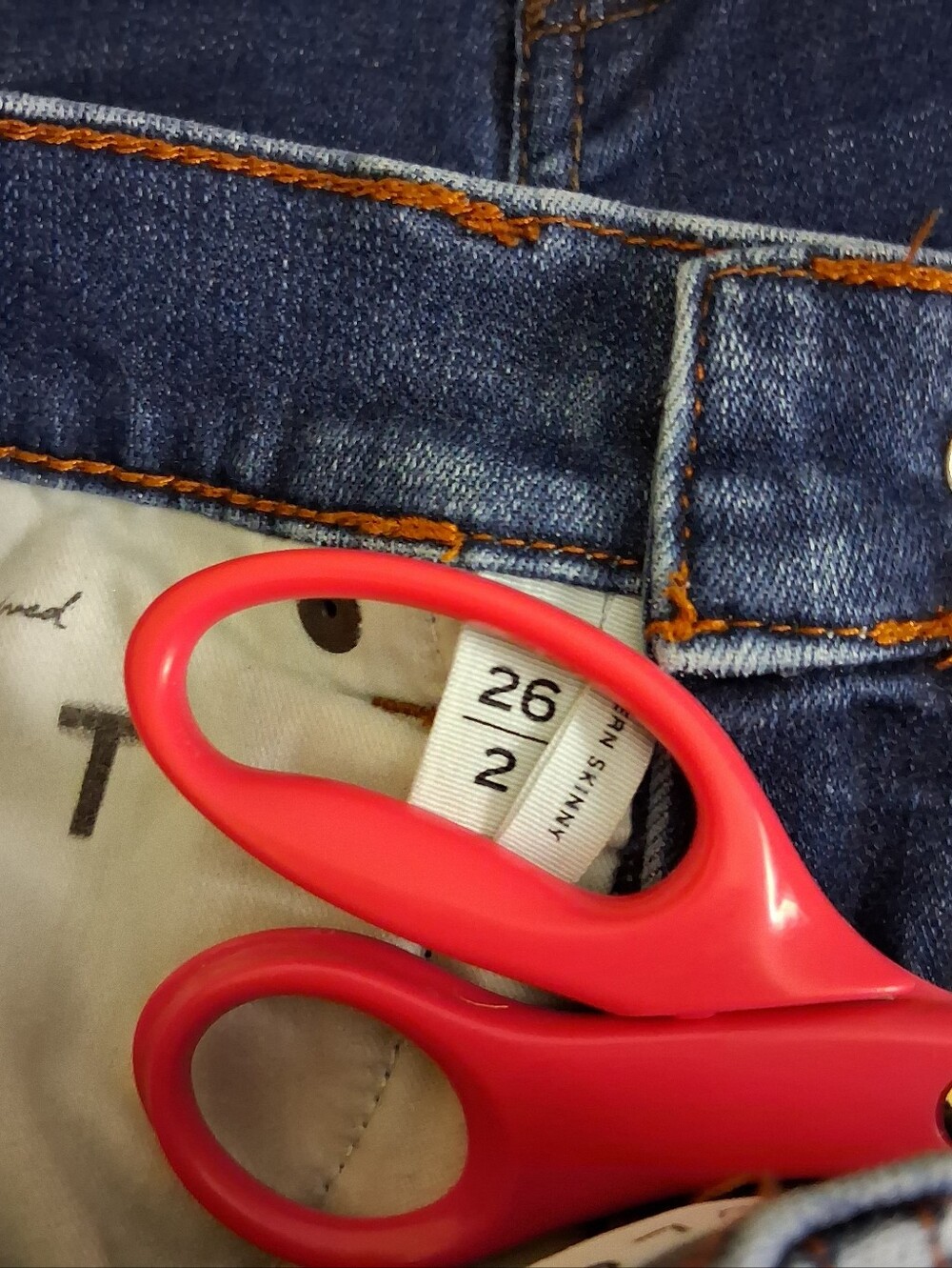 Loft Women Modern Skinny Cropped Denim De Jeams Size 2 - Picture 5 of 7
